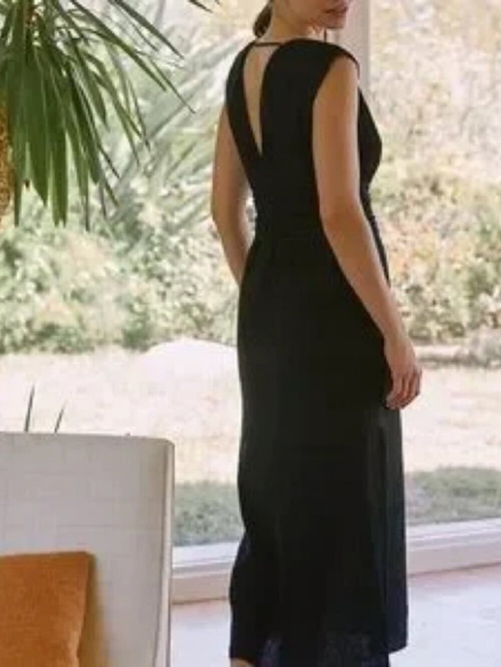 NWT Anthropology Sunday in Brooklyn V Neck Textured Maxi Dress Size XS - Picture 3 of 13